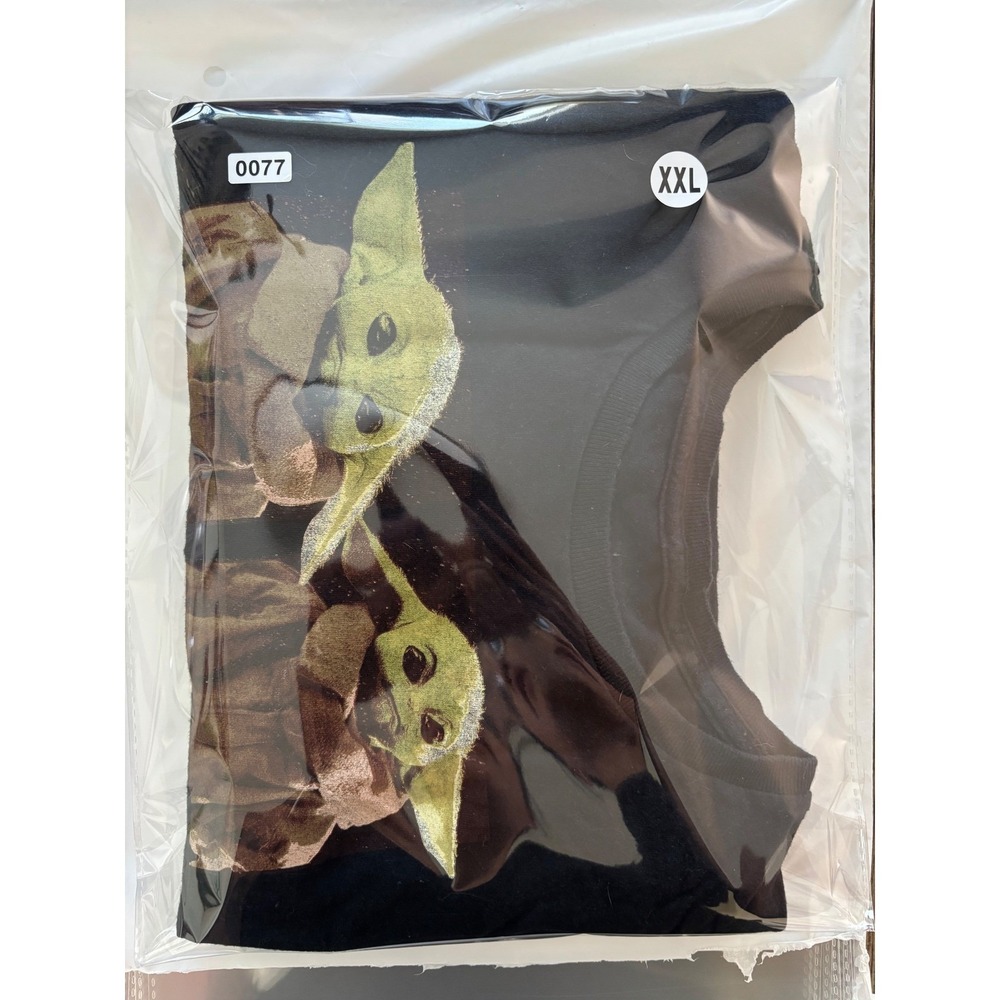 Star Wars The Mandalorian Baby Yoda Grogu Black T-Shirt Mens 2XL Fifth Sun‎ - Picture 5 of 5